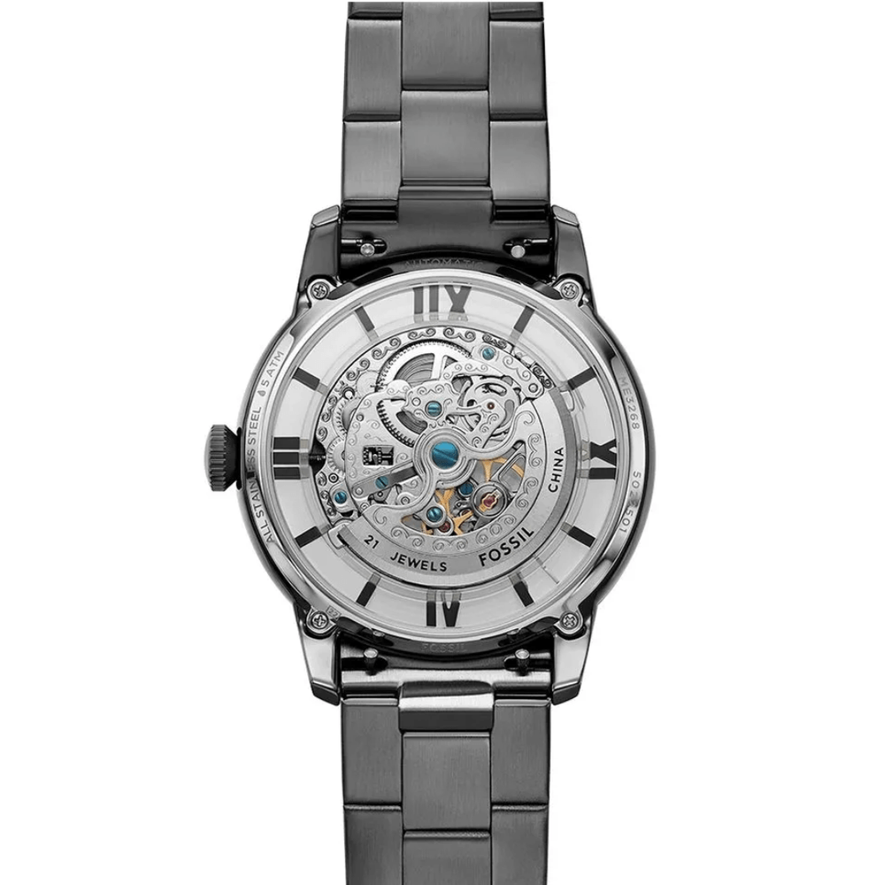 y*a様 Fossil Townsman Skeleton Dial Autom Relógio Fossil Townsman Grafite Automático Skeleton - fluiartejoias